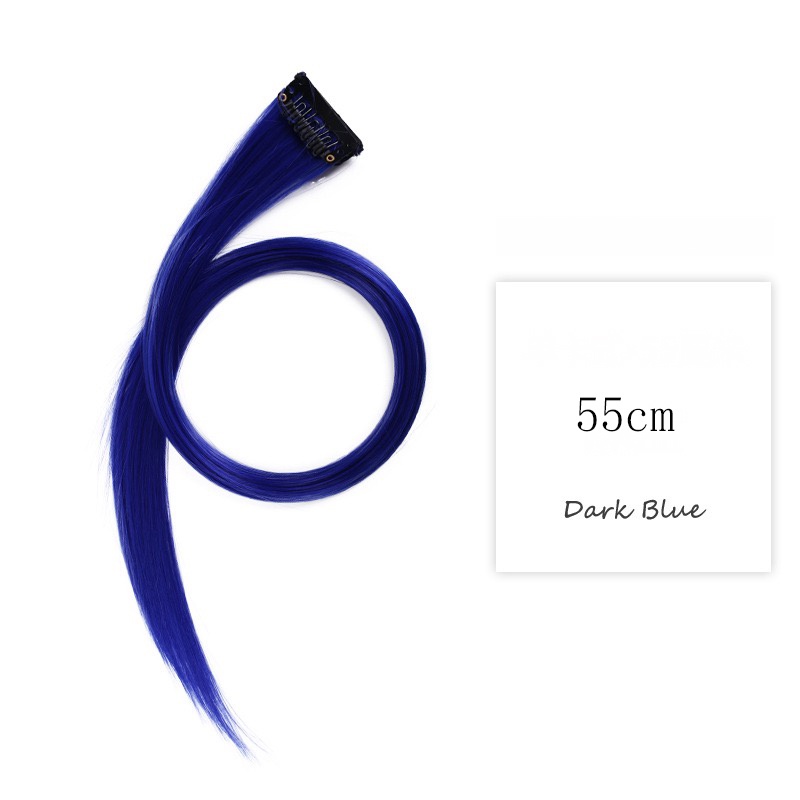 Hair Extension Clip Wig Piece Long Straight Tinsel Hair Clip 55cm Hair