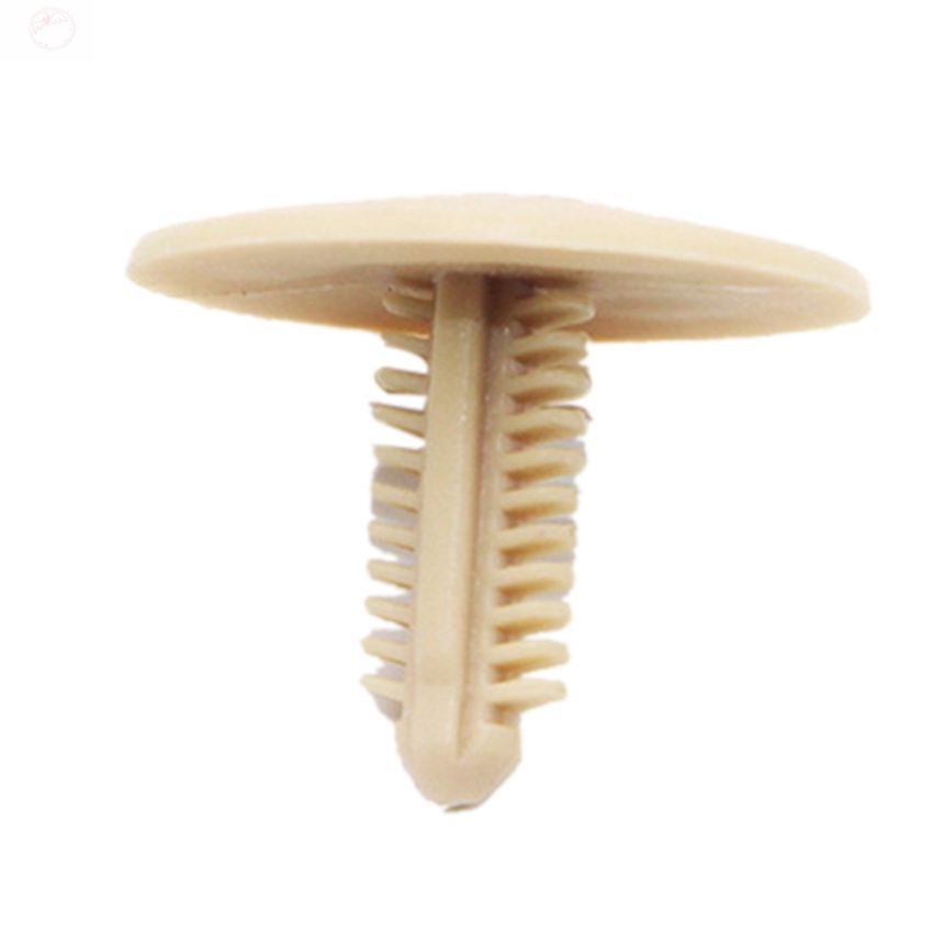 50pcs 7mm Hole Plastic Rivet Beige Gray Black Vehicle Universal Auto ...
