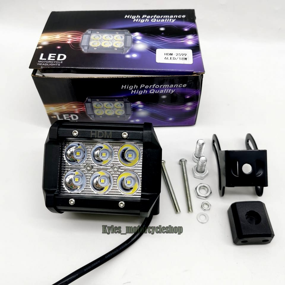 6 LED light square bar universal | Shopee Philippines