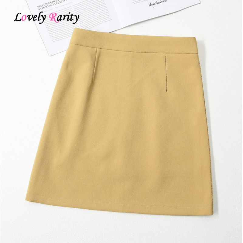 Mini A-line skirt office lady sexy high waist hip wrap skirt | Shopee ...