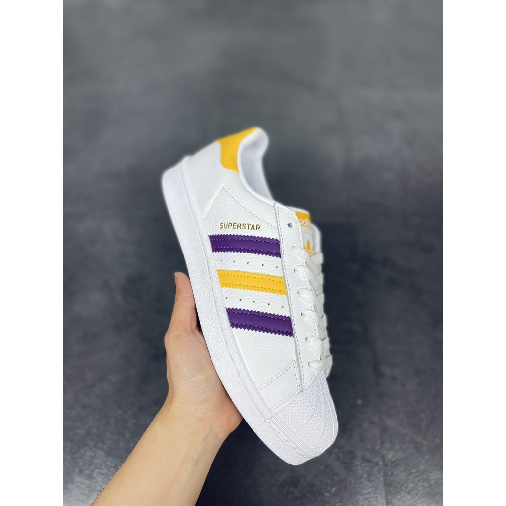 Adidas superstar 2 white hotsell and purple