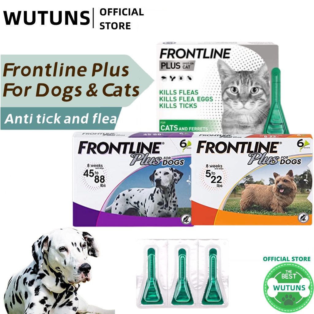 FRONTLINE Plus Flea & Tick Treatment for Dogs Repellent AntiFlea Anti