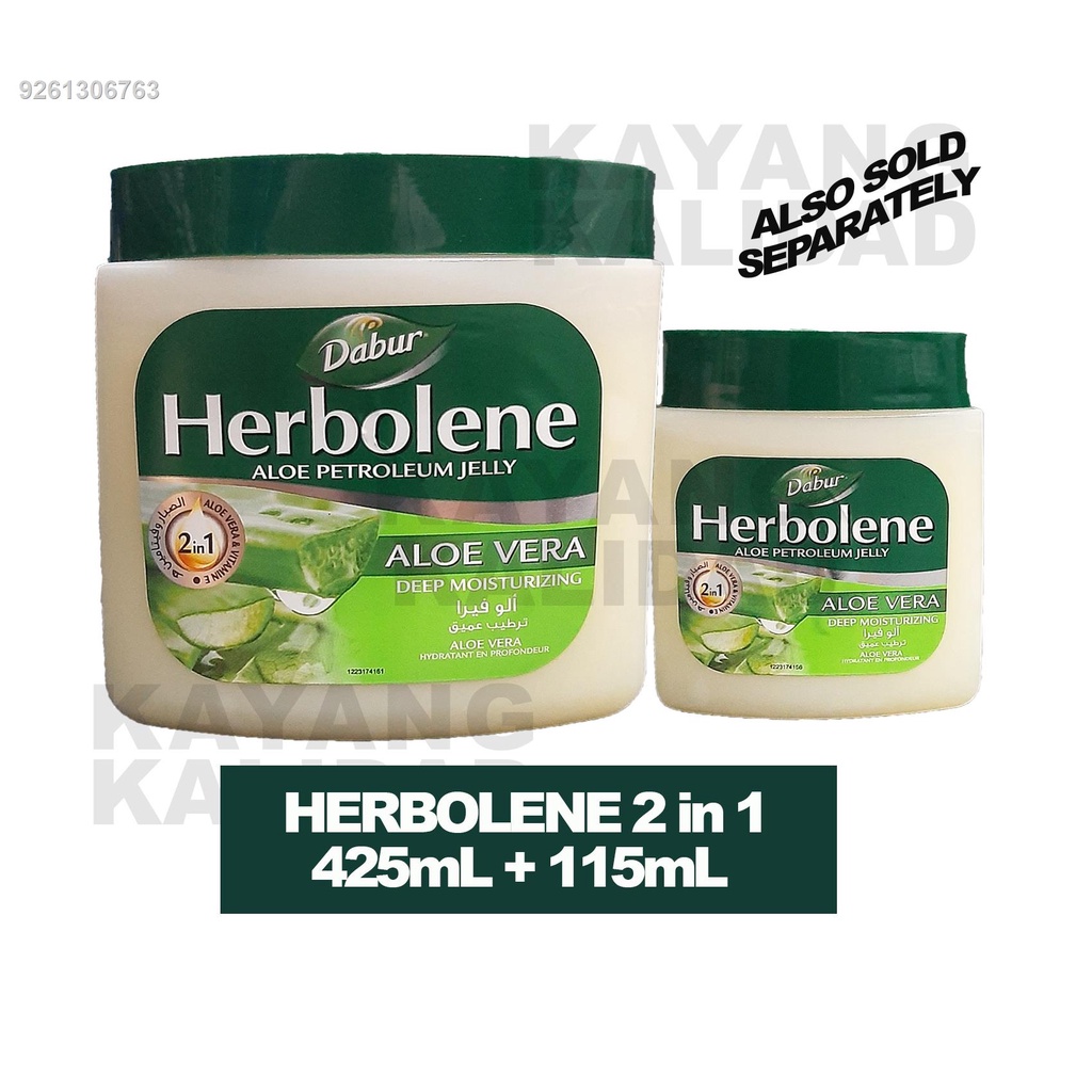 Herbolene Aloe Petroleum Jelly 425 mL + 115 ml [Guaranteed Authentic ...