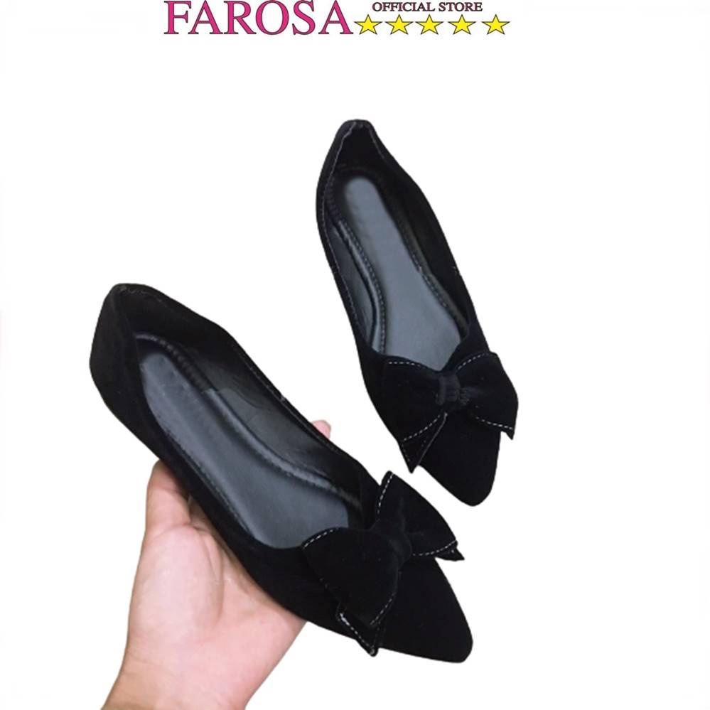 FAROSA pointed-toe women's doll flat shoes with lovely, comfortable ...