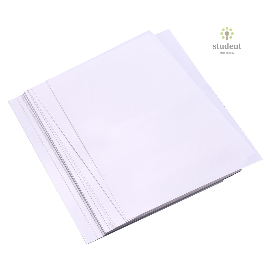 S&amp;D 25 Sheets White Printable Shrink Films Kit Shrinky Art Film Paper Heat-Shrink Sheets Can be ...
