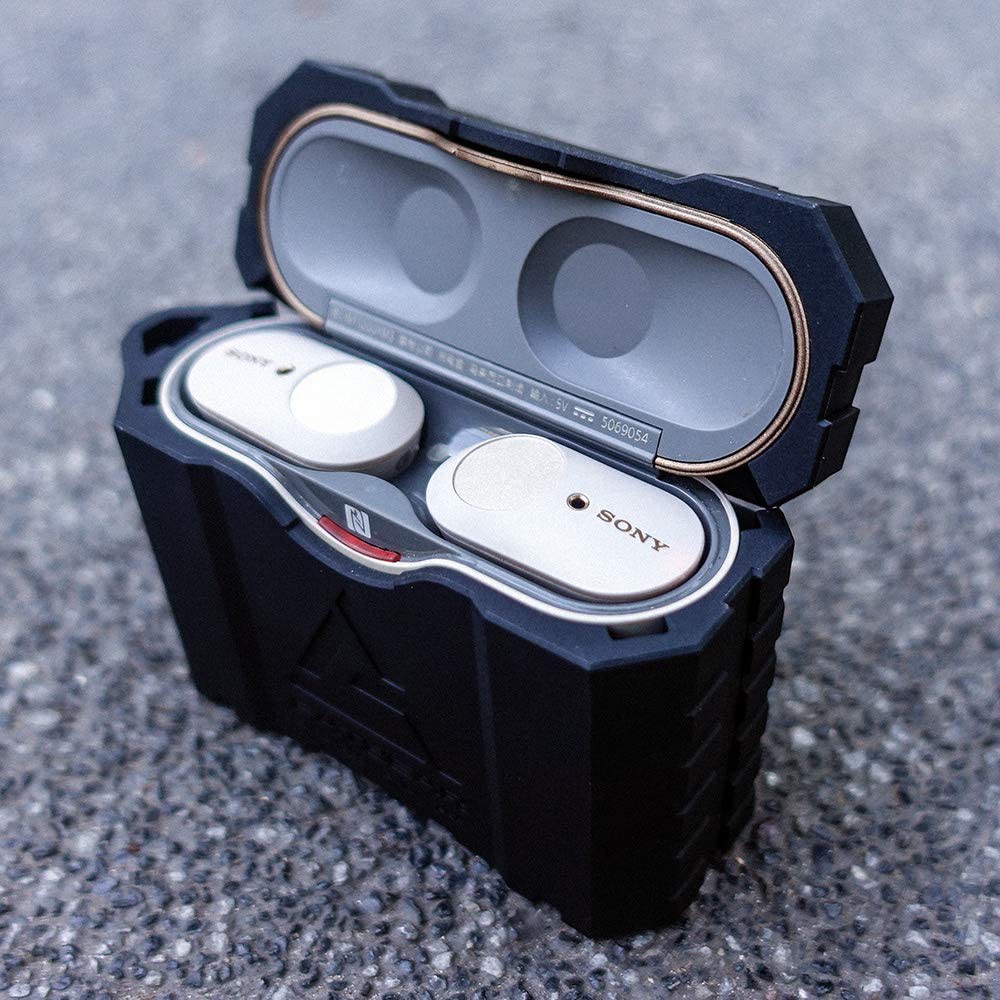 For Sony WF1000XM3 Case.Tactical Military Grade Drop Protection Thick Solid Armor Cover Case