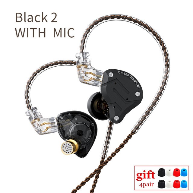 KZ ZS10 PRO 4BA 1DD HIFI Metal Headset Hybrid In ear Earphone Sport Noise Cancelling Headset KZ ZSN PRO ZST AS16 AS12 AS10 C16 Shopee Philippines