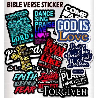 Bible Phrases Series Graffiti Stickers, Waterproof Vinyl Decals