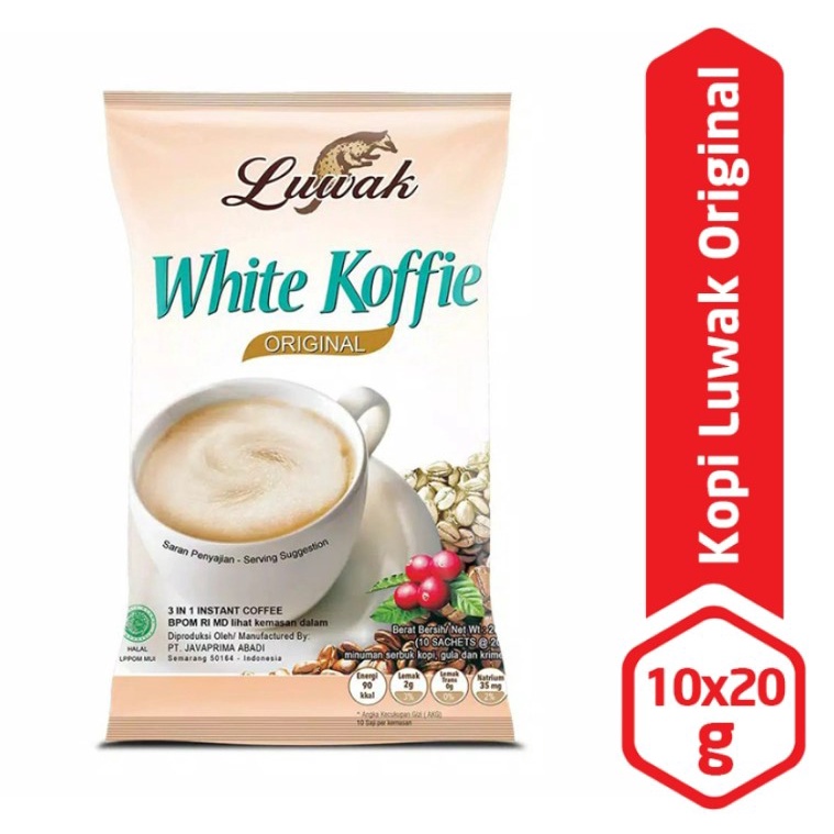 Luwak White Koffie Original 10x20g | Shopee Philippines