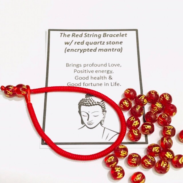 Red on sale string mantra