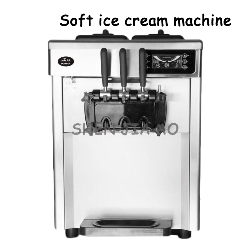 Ice cream maker Commercial yogurt ice cream machine 3 flavors Small soft ice cream machine 220V