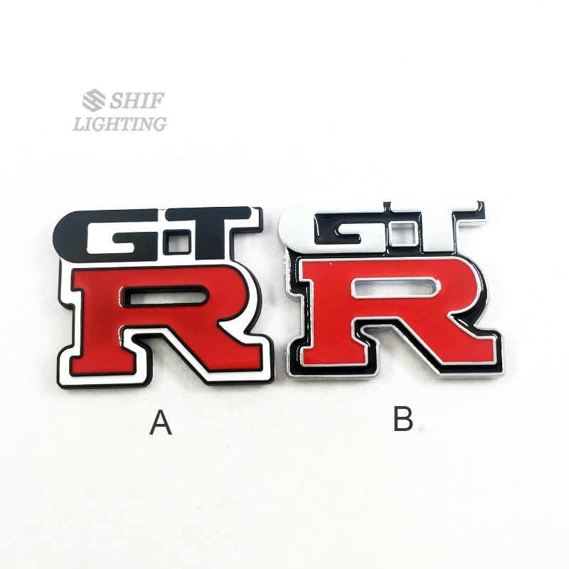 1 x Metal GTR Logo Car Auto Decorative Rear Trunk Emblem Badge Sticker Decal  For NISSAN GTR