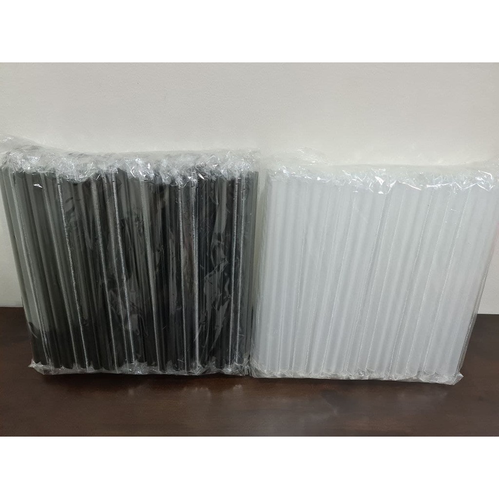 Disposable Sago Straw Pearl Milk Tea Pointed Tip Individually Wrapped ...