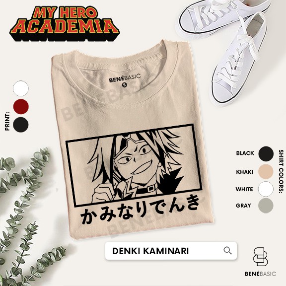 DENKI KAMINARI - My Hero Academia Tshirt | Premium Cotton Anime Shirt ...