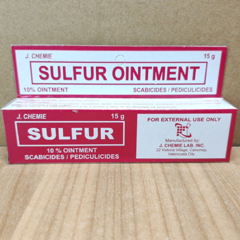 Sulfur Ointment 10 Ointment 15g Shopee Philippines