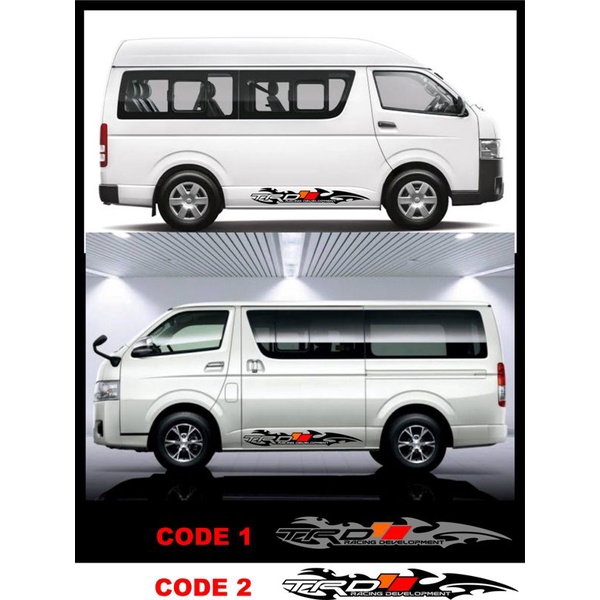 Toyota Hiace TRD Tribal Sticker Design for side door | Shopee Philippines