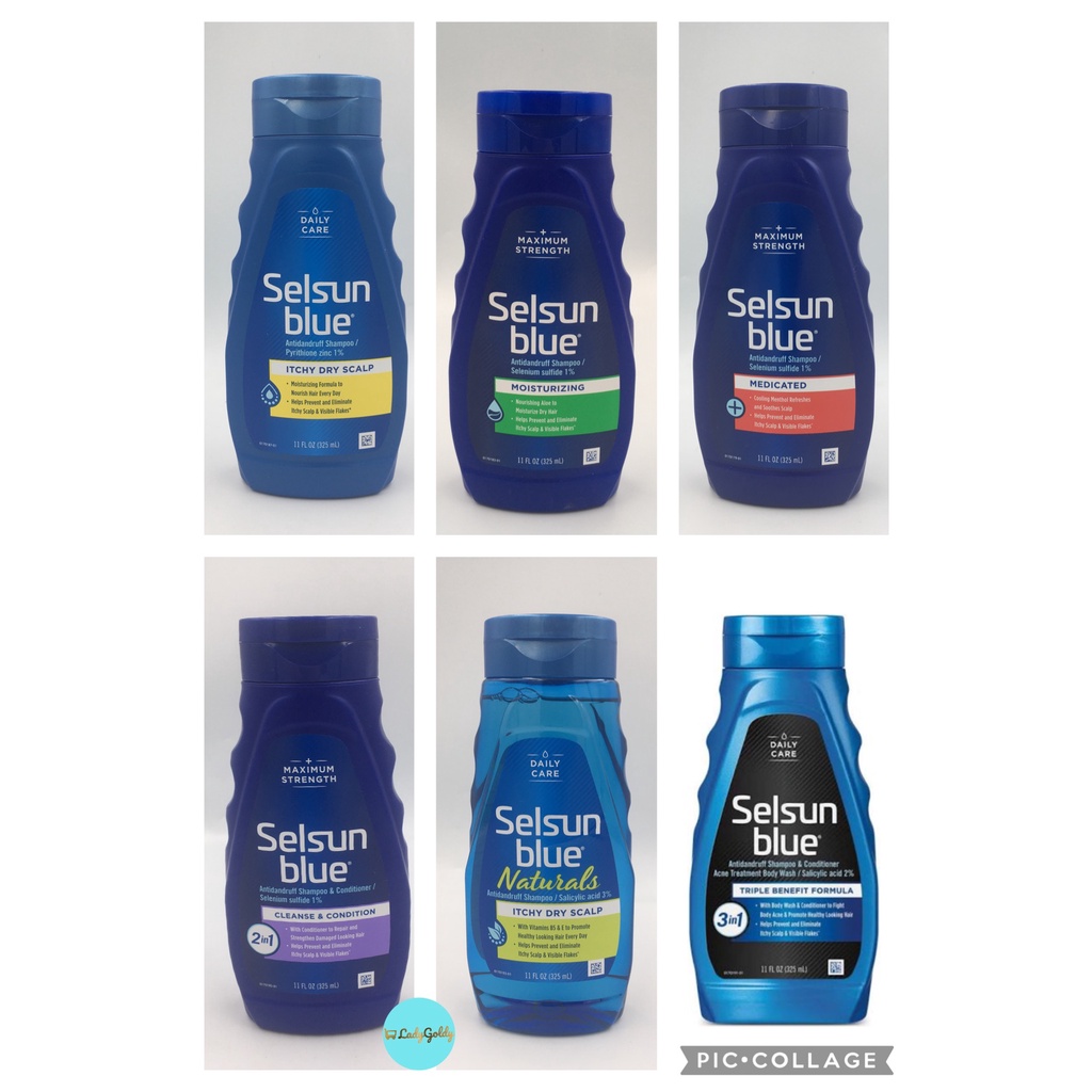 Selsun Blue Antidandruff Shampoo 11floz 325ml USA Shopee Philippines