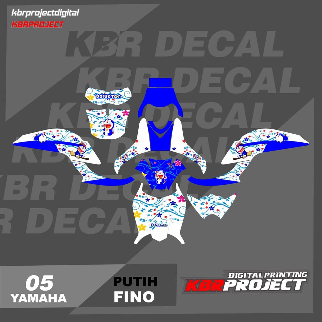 FINO STICKER DECAL VARIATION OF YAMAHA FINO 05 MOTORCYCLE DECAL GRAFIST ...