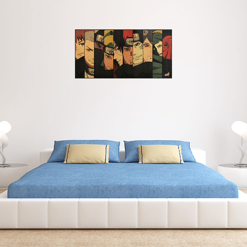 Naruto Figure Neji Poster Room Decoration Stickers Home Decor Kraft ...