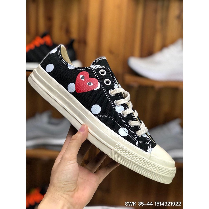 Black polka hotsell dot converse