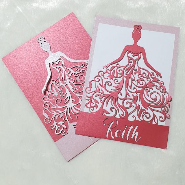 Personalize Laser cut Invitation Princess Debut Invitation Cover ...