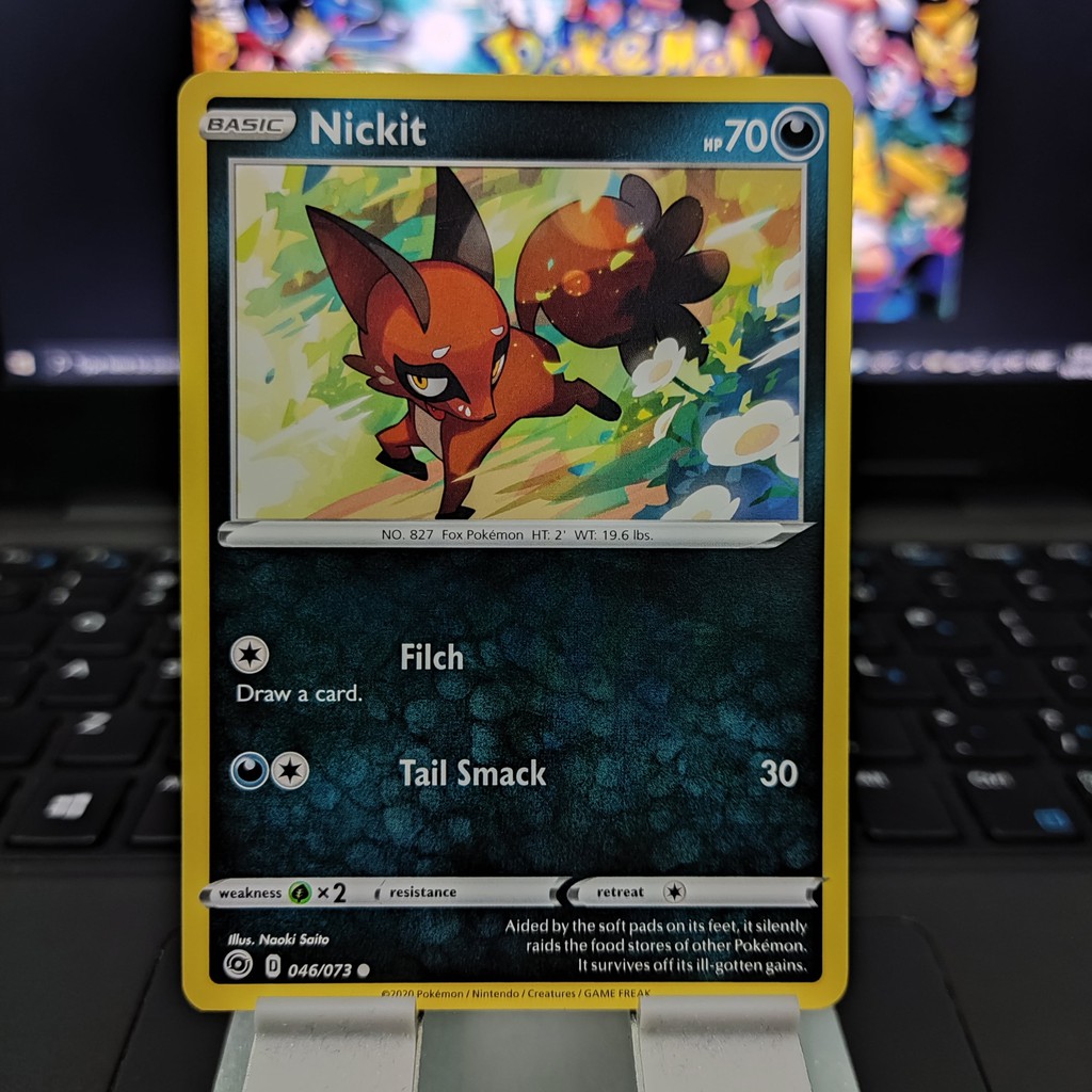 Nickit | Champion's Path 46/73 | Pokemon Trading Card | Shopee Philippines