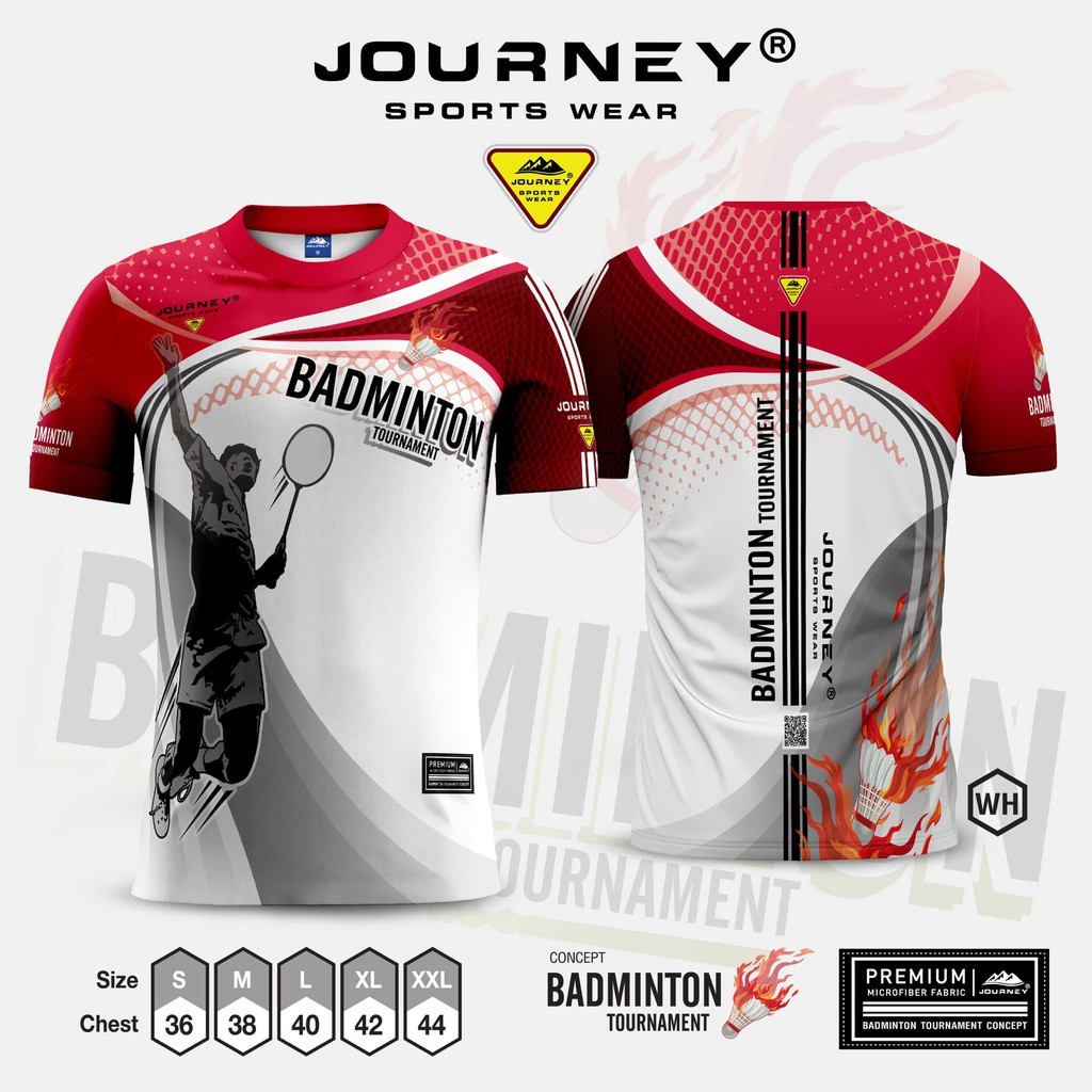 BADMINTON T-Shirt Full Sublimation 3D T-Shirt Summer Cotton Breathable ...