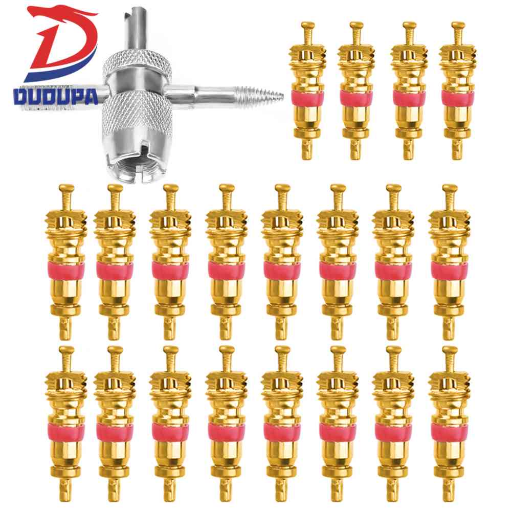 20pcs Valve Cores With 4 In 1 Tyre Tire Valve Stem Remover Repair Tool Shopee Philippines 6553