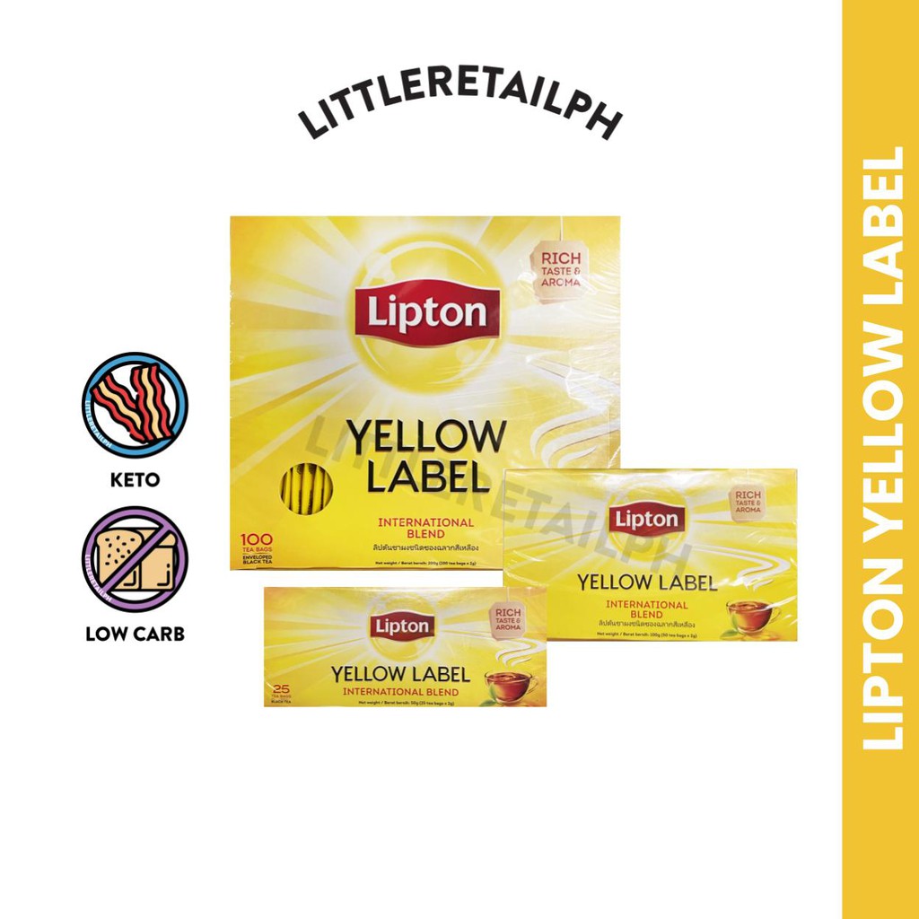 Lipton Yellow Label International Blend Black Tea Keto / Low Carb