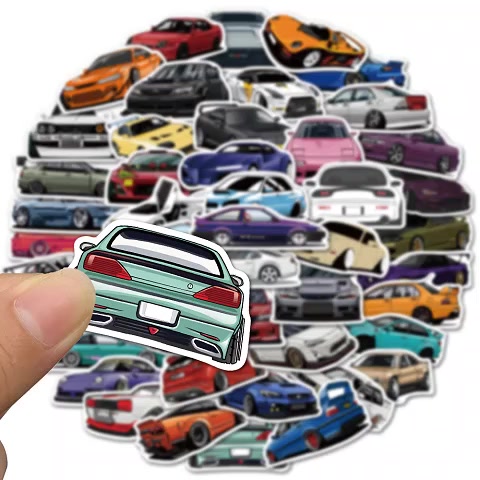 【In Stock】100PCS Retrofit Racing Car Graffiti Stickers Laptop Guitar ...
