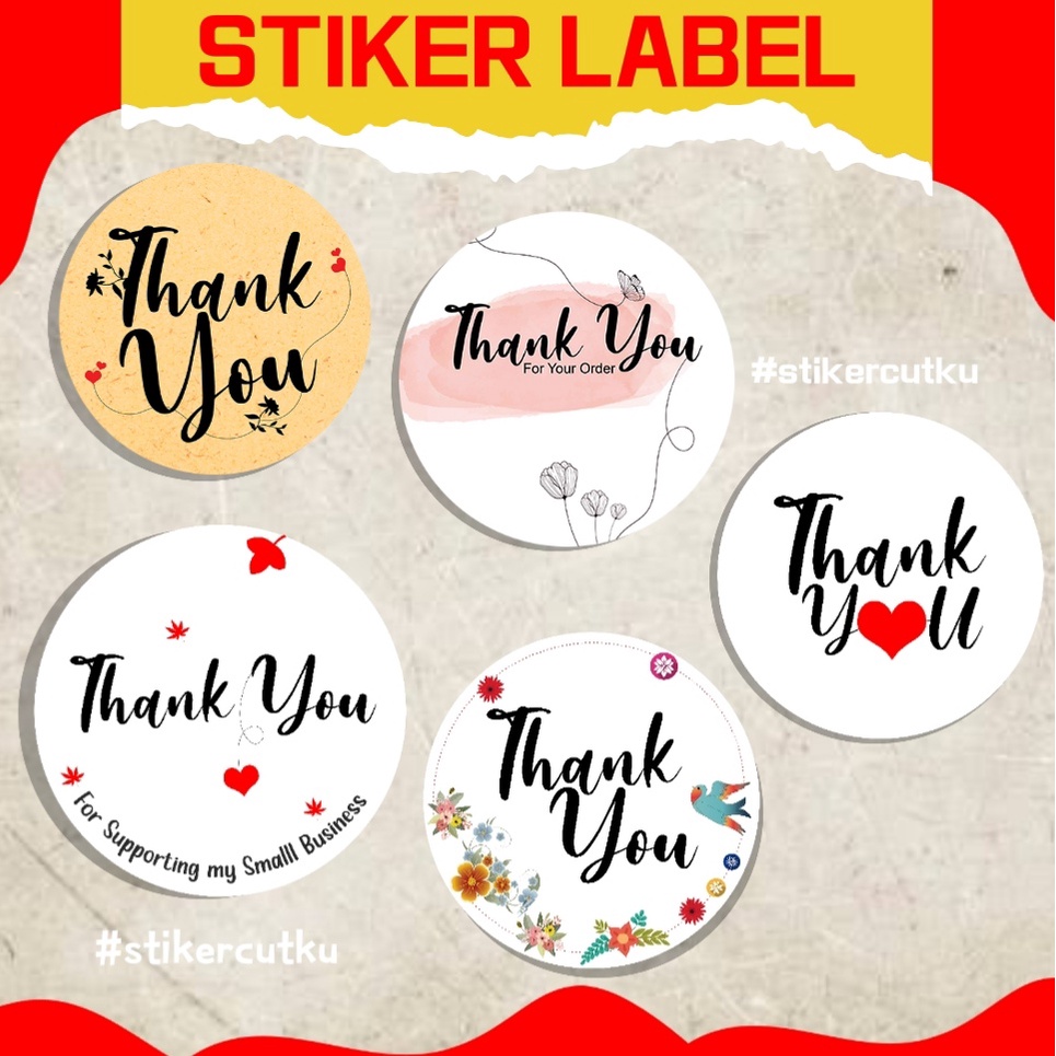 Thank you Stickers / thank you Labels / thank you / thanks for order ...