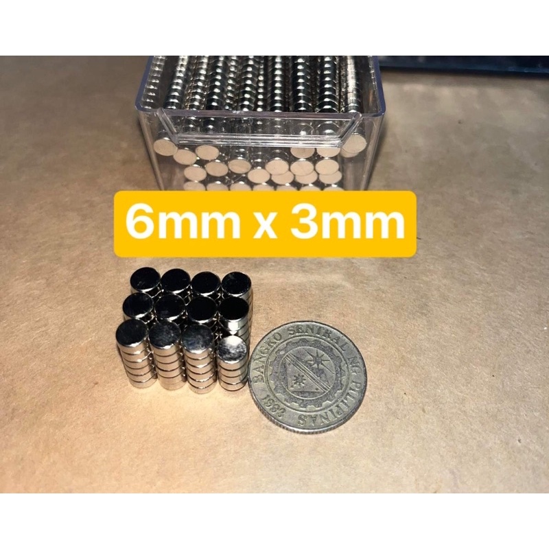 6mm x 3mm(10pcs) Neodymium Super Rare Earths (Best for d.i.y