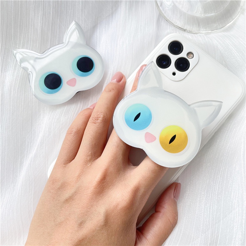 Cartoon Cat Phone Holder Griptok Epoxy Acrylic Mobile Phone Holder