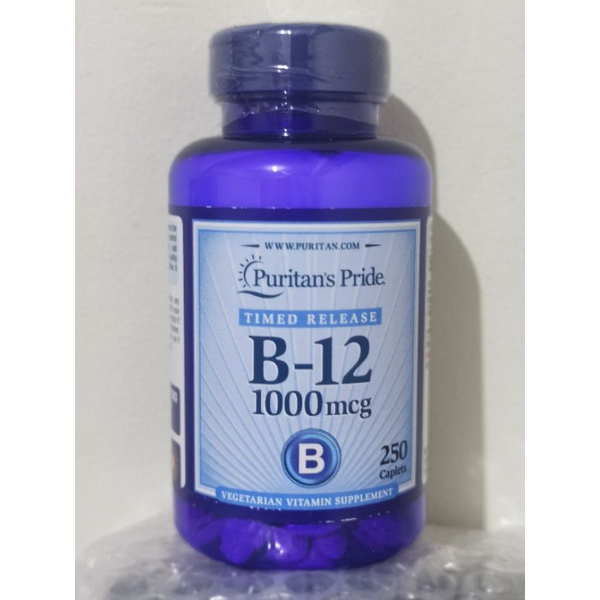 Puritans Pride vitamin B12 1000mcg 250caplet B 12 multivitamin health