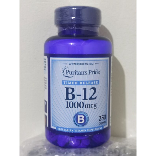 Puritans Pride Vitamin B12 1000mcg 250caplet B 12 Multivitamin Health