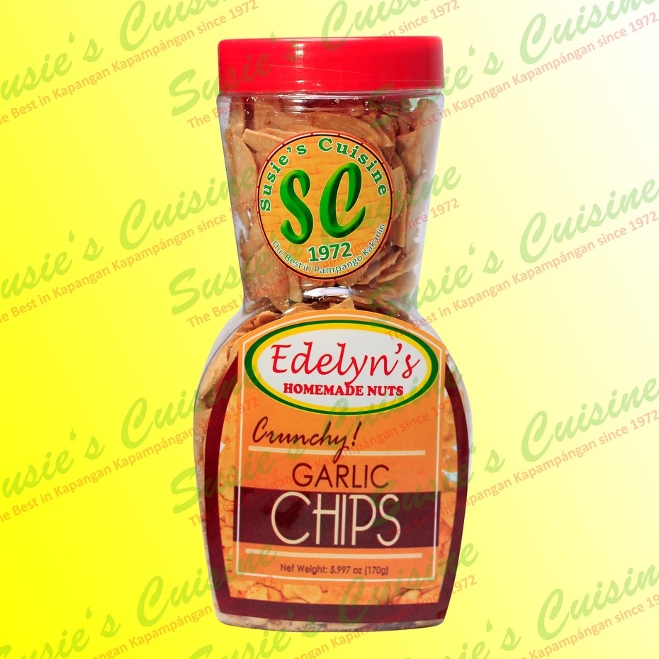 SC Edelyn's Crunchy Garlic Chips Sexy Bottle (170g) Shopee Philippines