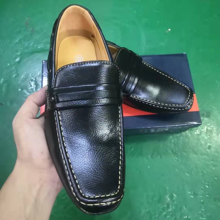 korean Black School Office Formal Leather Shoes for men | Shopee ...