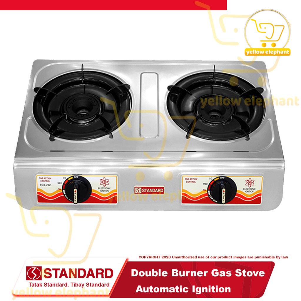 Standard gas stove double outlet burner