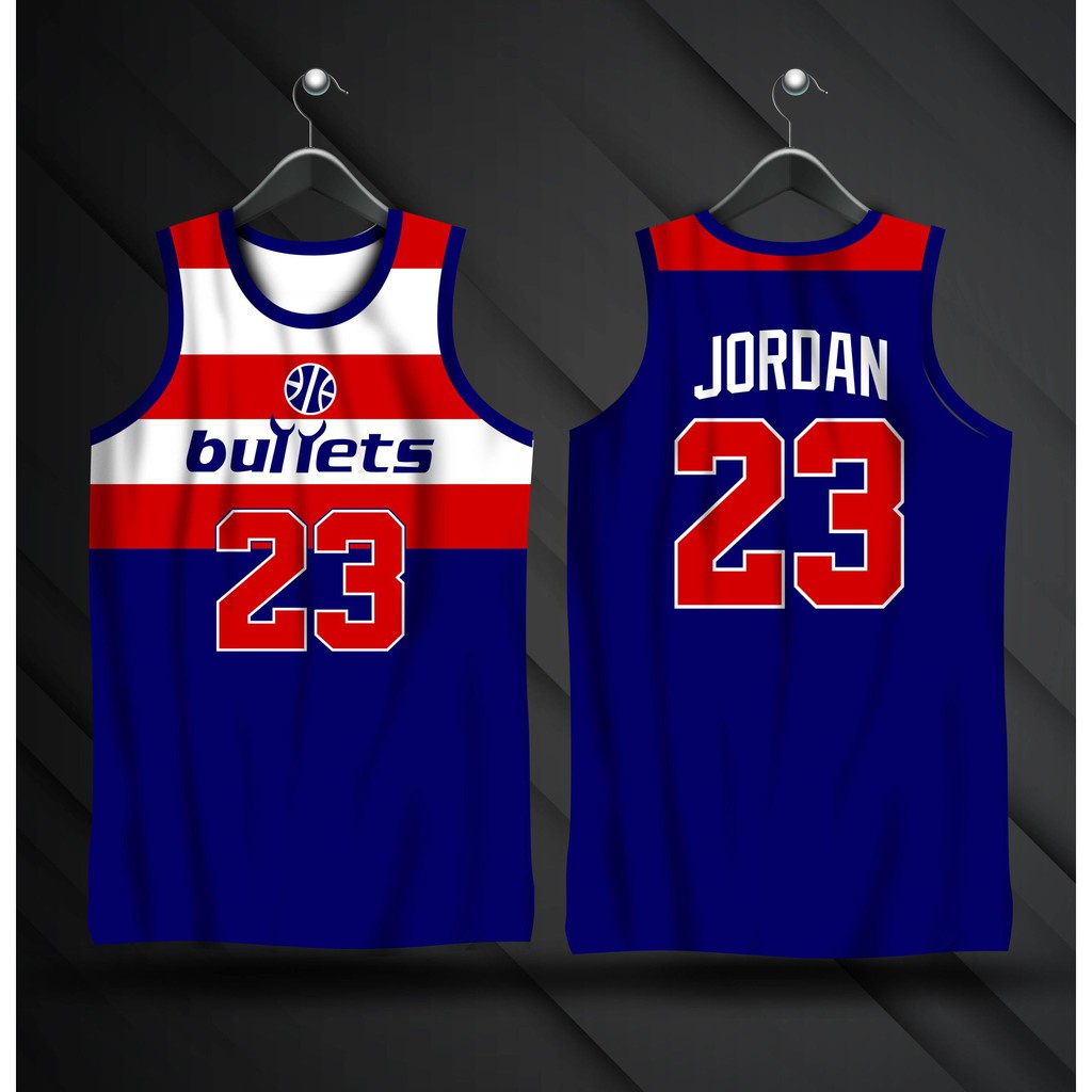 Michael Jordan Washington Bullets Jersey | NBA Jersey | Full ...