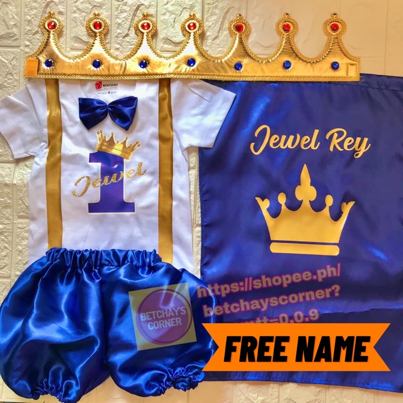 Royal Prince Costume with Cape & Crown | Shopee Philippines