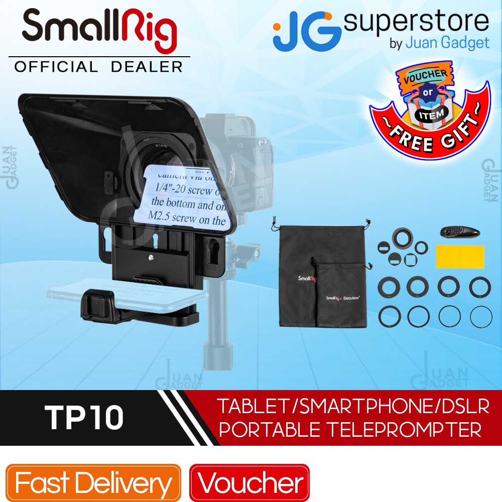 SmallRig x Desview TP10 Portable Teleprompter for Tablet Smartphone ...