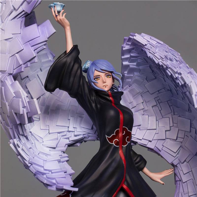 none GK Naruto Konan Action Figure Angel Wings Paper Rain Ornament ...