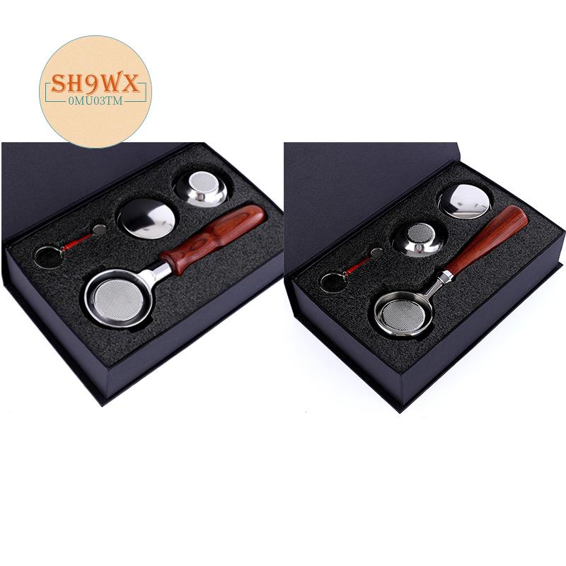 58MM Stainless Steel Double Ear Coffee Machine Handle Bottomless Filter