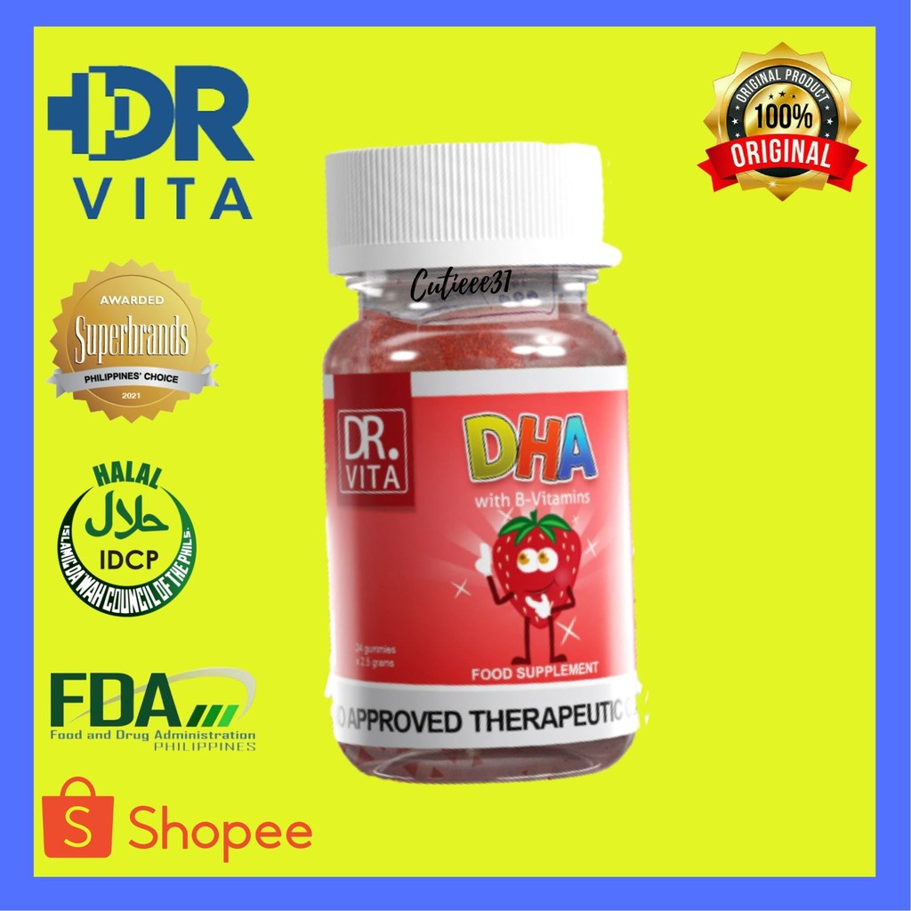 dha gummies 100 ORIGINAL DR. VITA DHA WITH BVITAMINS FOR KIDS GUMMIES