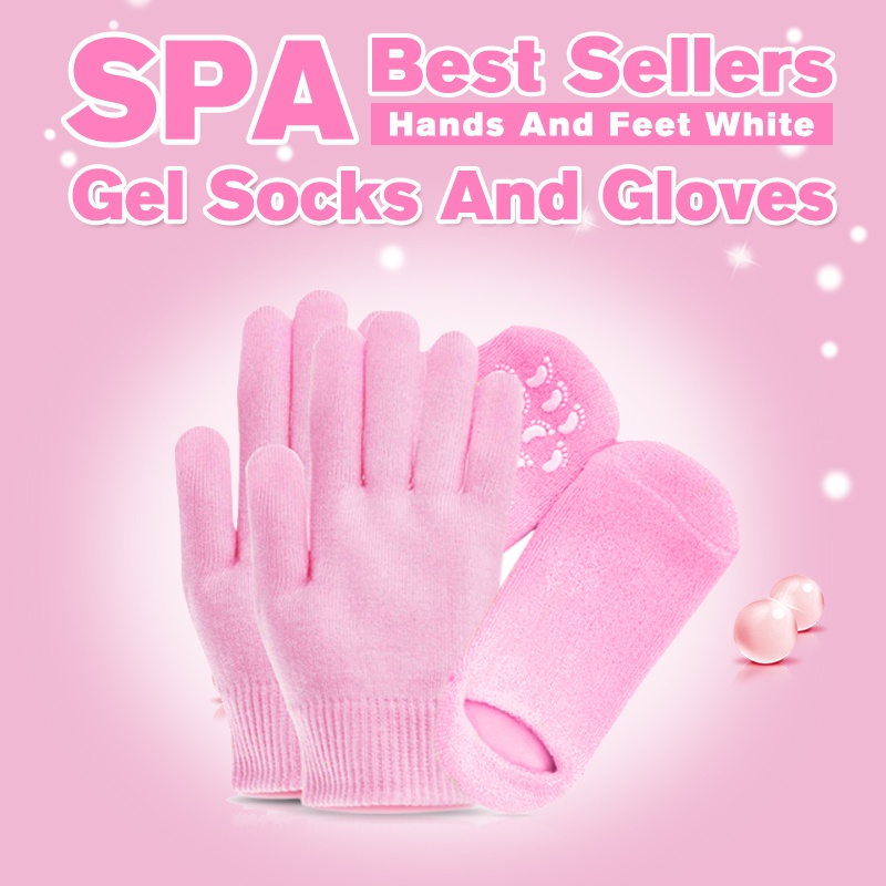 2 Pcs New SPA Moisturising Gel Gloves and Socks Mask Reusable Skin