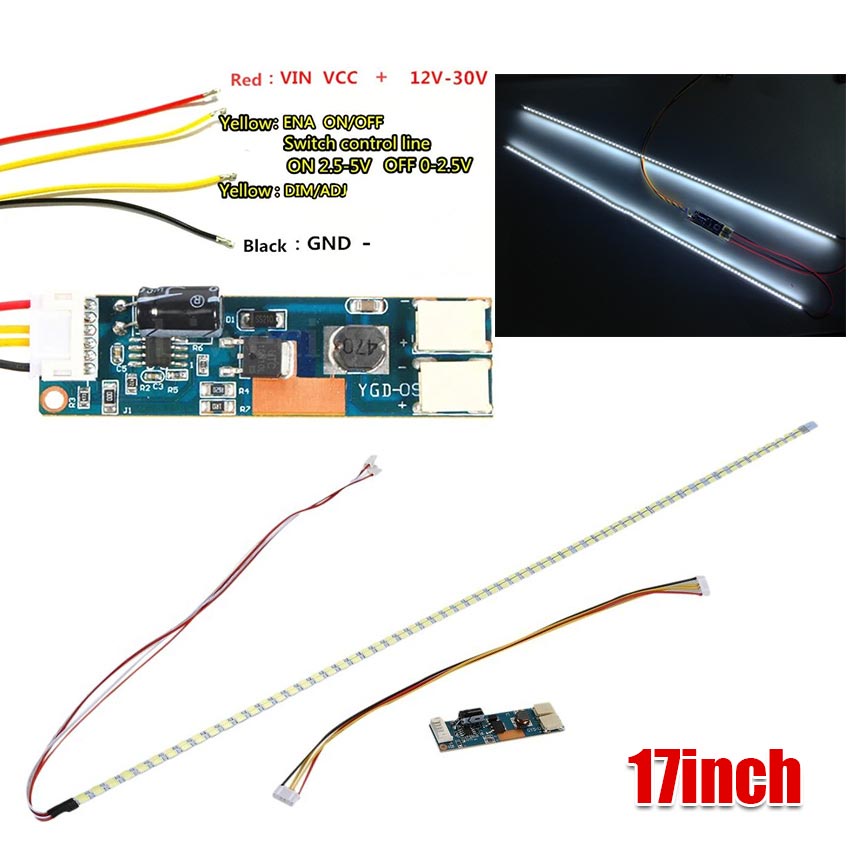 355mm LED Backlight Strip Kit 15-24 Inch Screen Universal For Update ...