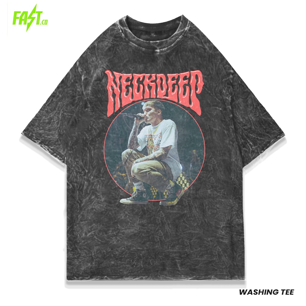 Neck Deep On Stage Oversize Wash Band T shirt | Shopee Philippines