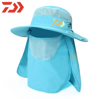 quality assurance】New Daiwa Fishing Sun Hat 2021 Summer Outdoor Fishing  Fisherman Hat UV Protection