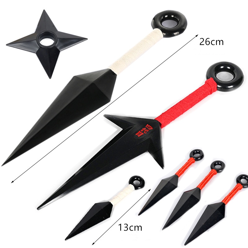 2022 NEW Anime Cosplay Akatsuki Ninja Weapon Itachi Props Kunai ...