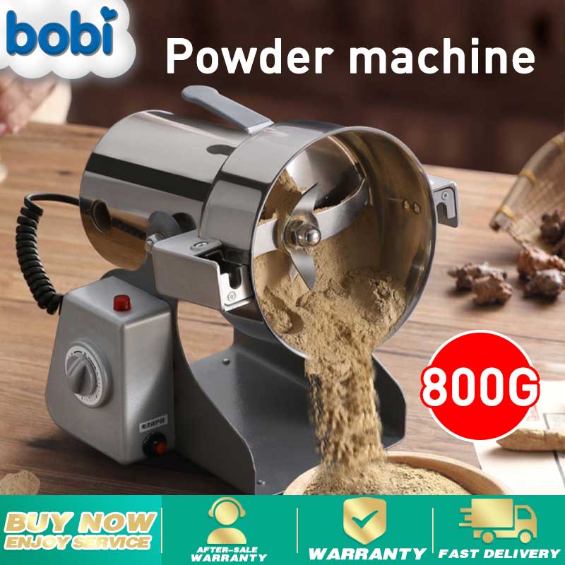 BOBI Electric Herb Grinder 800g stainless steel ultra-fine powder grinder  for grinding spices coffee